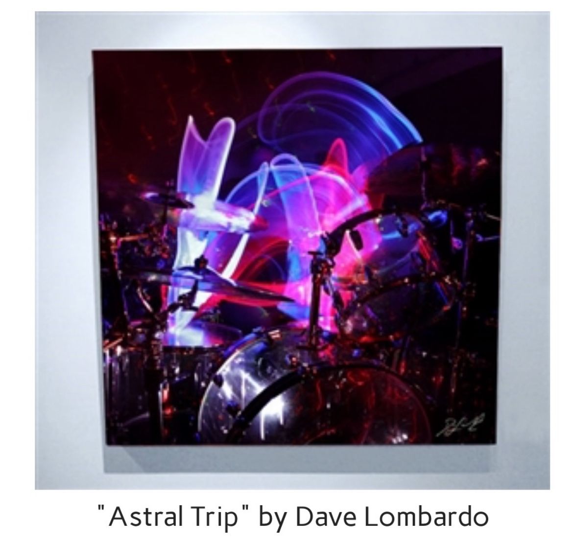 Dave Lombardo Philm Autographed Lithograph