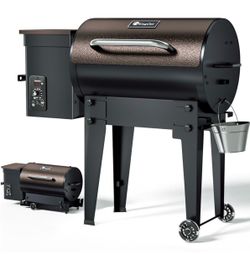 KingChii 456 sq. in Wood Pellet Smoker & Grill BBQ with Auto Temperature