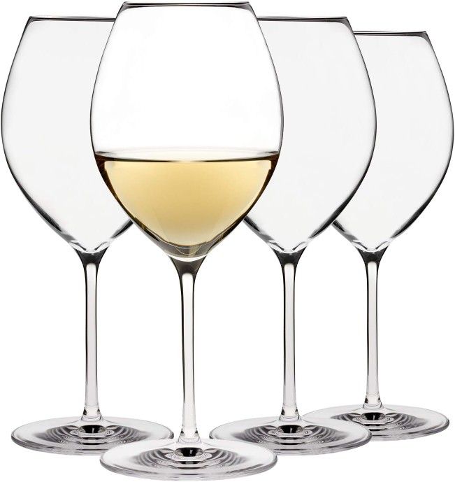 Karen MacNeil Oneida Crystal Wine Glasses Set of 4