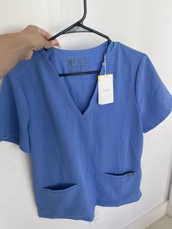 Brand new fig scrub Top With Tags ! 