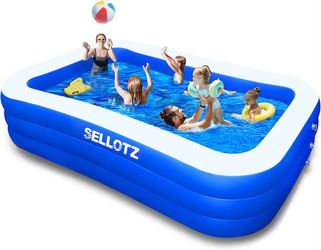 Inflatable Pool for Kids and Adults, 120" X 72" X 22" -NEW (3445/🏡)