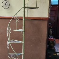 Spiral Wrought Iron Antique Stairs