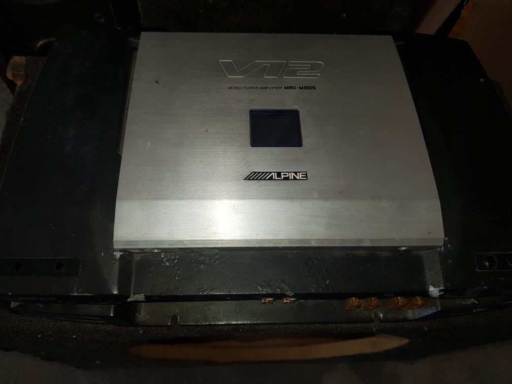 ALPINE OLD SCHOOL AMP!! 1000 WATTS MONOBLOCK!!