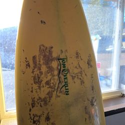 1970's Tom Overlin 84" Surfboard 