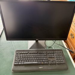 Home Office/Gaming Starter Bundle - LG Monitor, Element TV & Logitech Keyboard