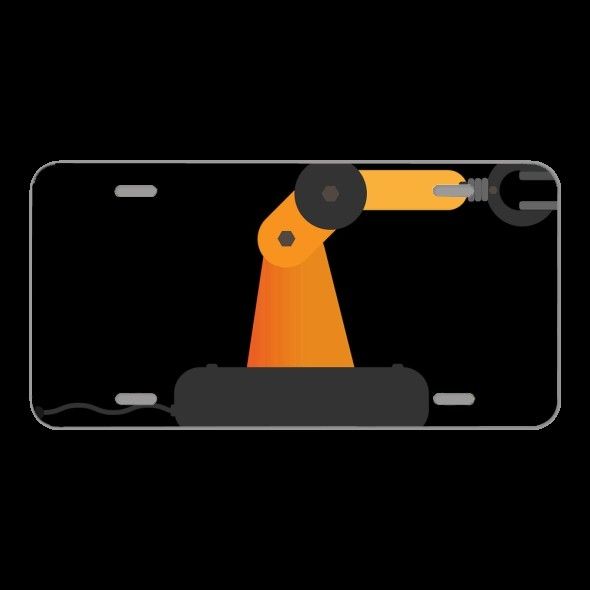 License Plate Novelty Car Front Industrial Robot Automation Robot