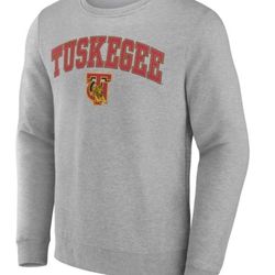 Men's Gray Tuskegee Golden Tigers Campus Sweatshirt M