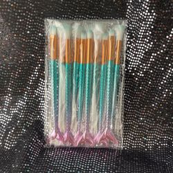 Brand New  - 10 piece mermaid make up brush set 