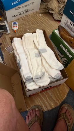 White Sports Socks (46 Pairs)