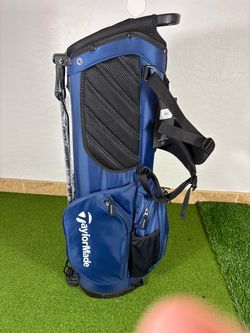 NEW TaylorMade FlexTech Stand Golf Bag Navy Blue 4-Way Dual Strap Carry NWT