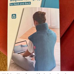 Weighted heating pad for back and neck