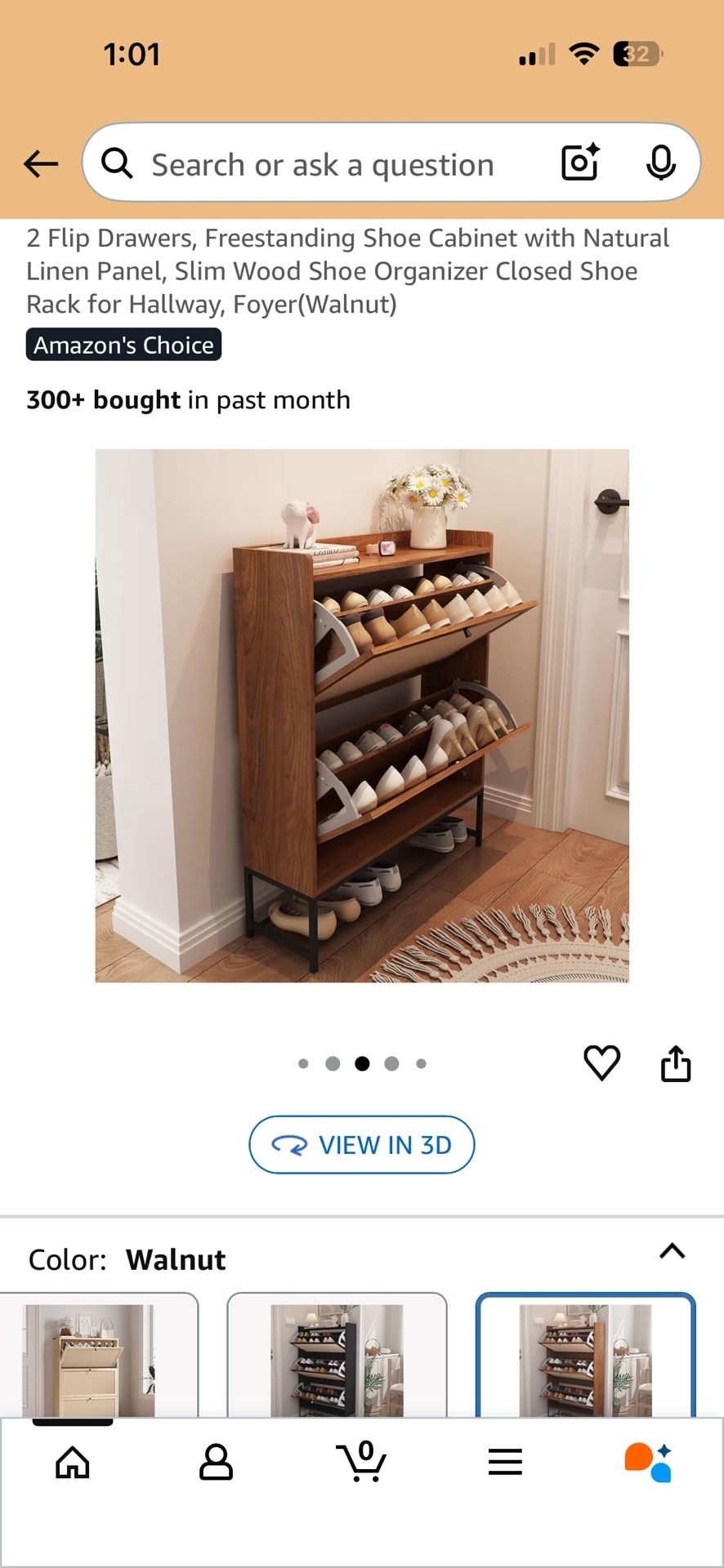 Shoe Storage Cabinet