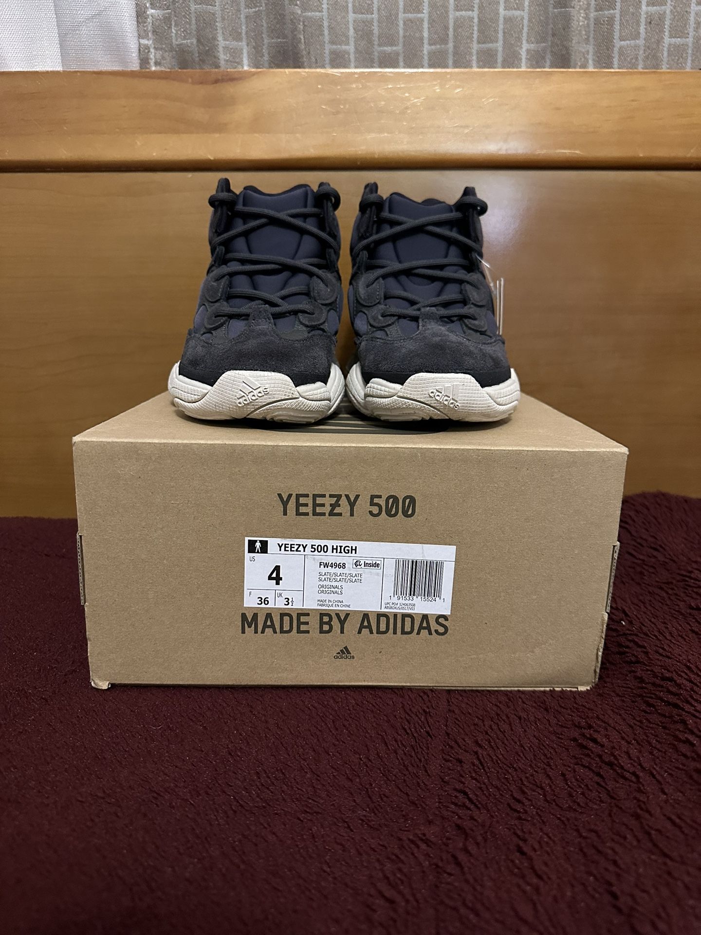 Adidas Yeezy 500 High Slate Size 4