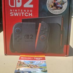 SEALED + RECEIPT | Nintendo Switch 2 + Mario Kart World + 1 Year Nintendo Online With Expansion Pack video game console bundle