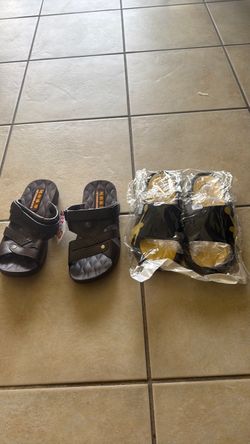 Men's Slide Sandals Two Pairs