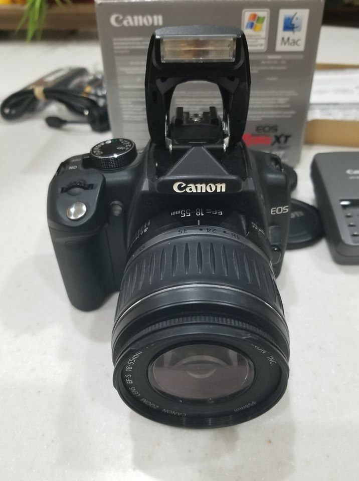 Title Canon Digital Rebel XT DSLR Camera with EF-S 18-55mm f/3.5-5.6 Lens