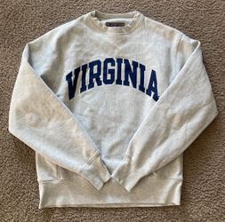Champion Grey Virginia crewneck sweatshirt/crewneck