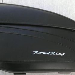 2002-07 Harley Davidson  Road King Custom FLHRS Left &  Right Hard Leather Saddle Bags