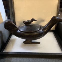 Antique African Carved LOZI Bowl