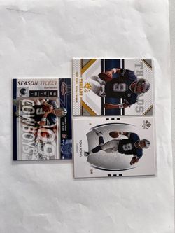 Tony Romo 3 Cards Lot Mint