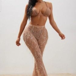 Sequined Bikini Pants