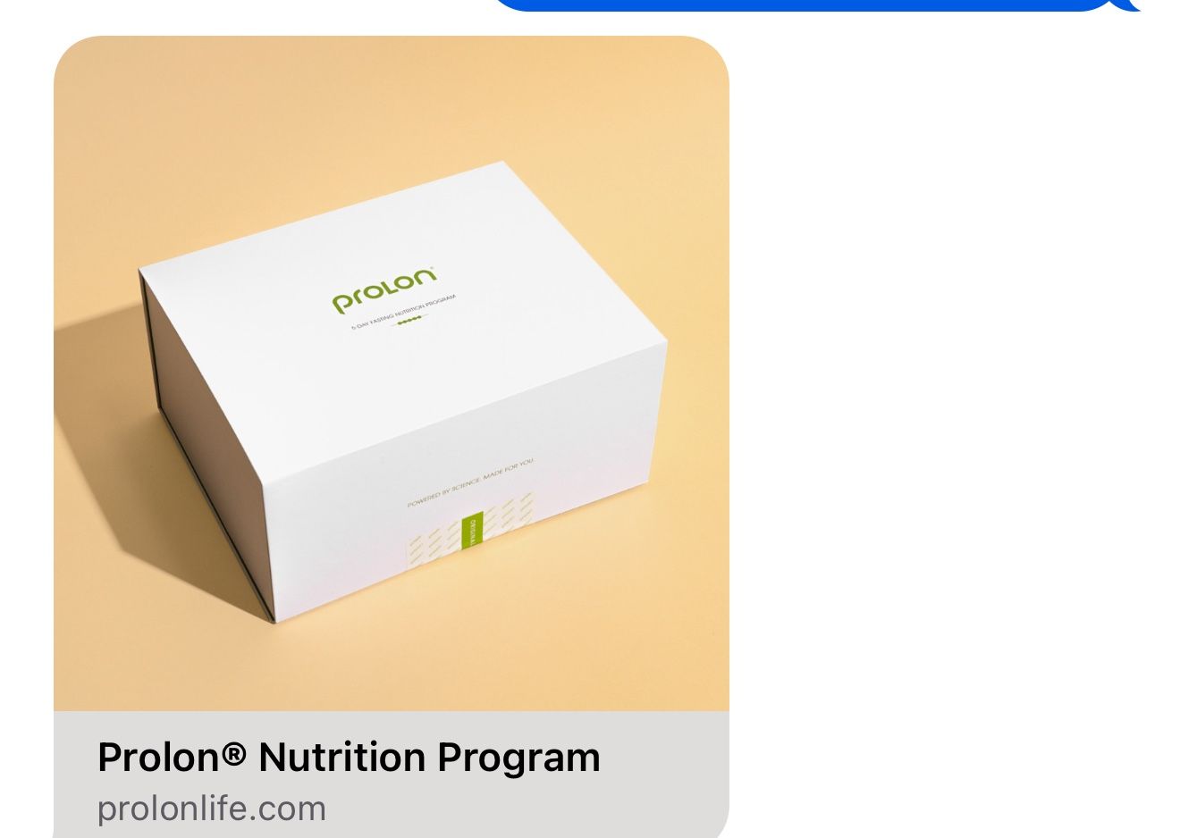 Prolon nutrition program ! Brand New. Super Fresh!