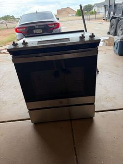 GE 30" Slide-In Front-Control Electric Range Stainless Stove and Oven