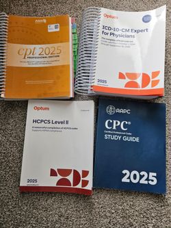 2025 AAPC CPC Exam Book Bundle - CPT Professional, ICD-10-CM, HCPCS, Study Guide