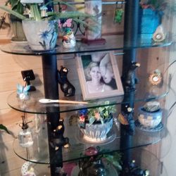 5 Shelf Glass Knick Knack Shelf Organizer (Shelf Only)