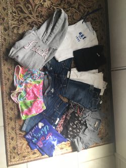 Large 12 piece lot of Size 14-16 Abercrombie, Lilly Pulitzer Girls Clothes