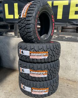 4 NEW ARROYO LT 33/1250/17 RUGGED TERRAIN TIRES $795 CASH TOTAL‼️ FREE INSTALL‼️