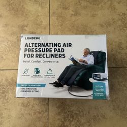 Lunderg Alternating Air Pressure Pad for Recliner Chair - Pressure Relief Cushion Topper for Recliner - Bed Sore Prevention - Includes Medical Grade M