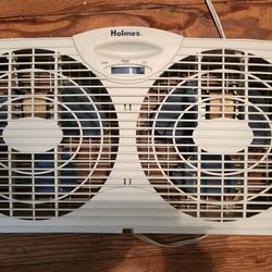 Window Fan Dual Blades Holmes Adjustable Electric