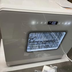 Countertop Dishwasher Complete 2-Level Rack, Portable Dishwashers with 5L Built-in Water Tank, 3-Spray Arms & 12H Delay Start, No Hookup Nee