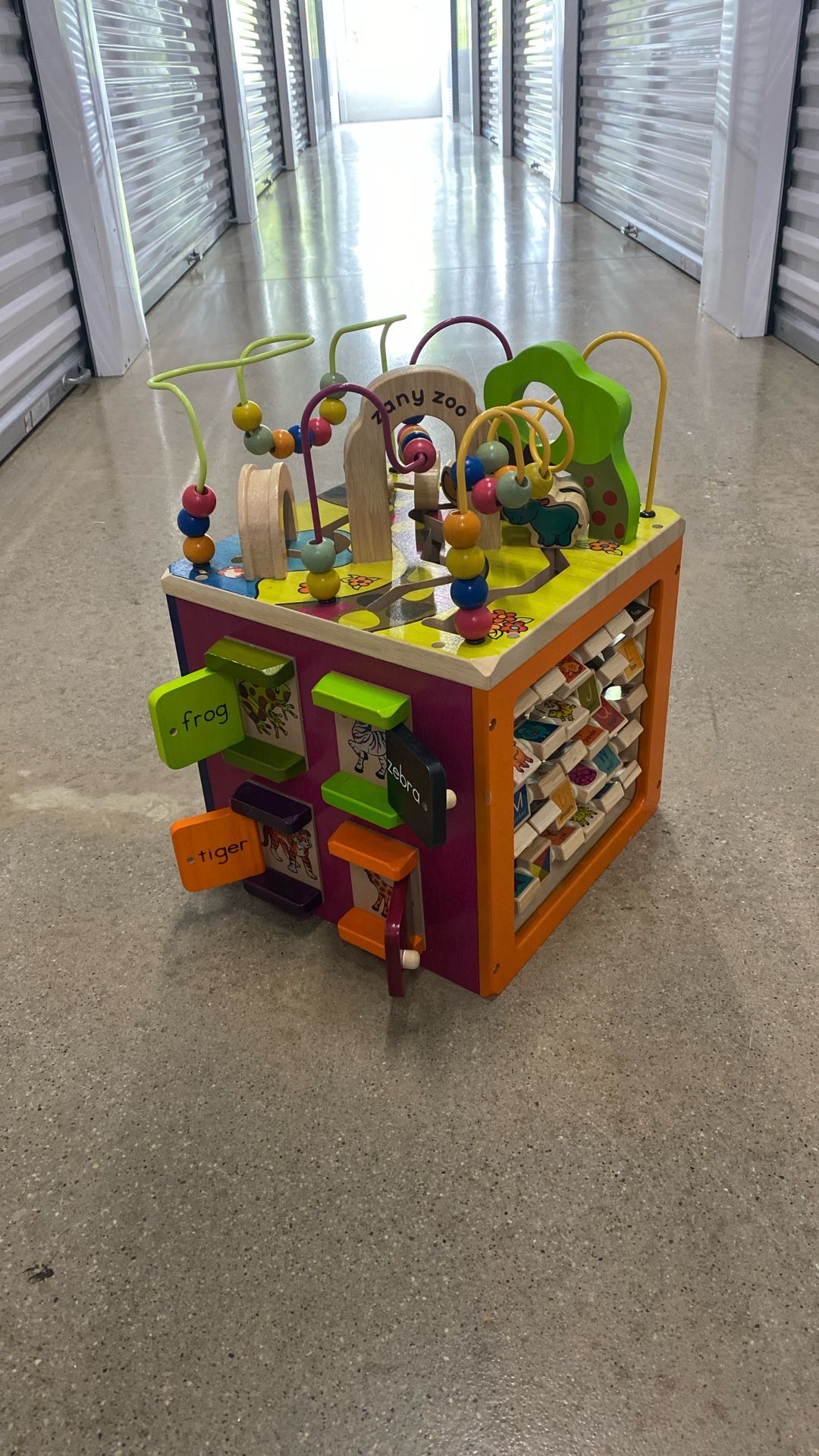 Wooden Activity Cube