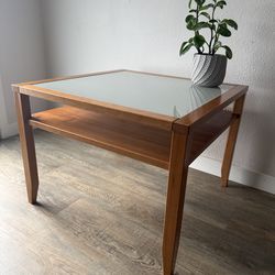 CRISP Coffee Table - side table - danish style - glass top - delivery available