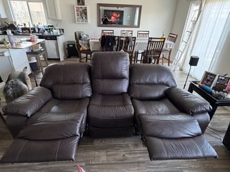 Ashley Furniture Recliner Sofa and Love Seat