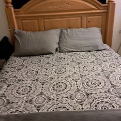 Queen Bed And Wood Bed Frame