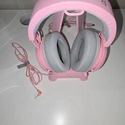 Razer Pink Keyboard Mouse Headset Stand