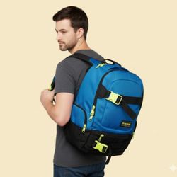 DAKINE BLUE BACKPACK WITH LIME GREEN  ACCENTS - GREAT FOR SCHOOL OR TRAVEL! LIKE NEW!