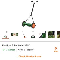 Scotts Scott's 16 in. Manual Walk Behind Push Reel Lawn Mower