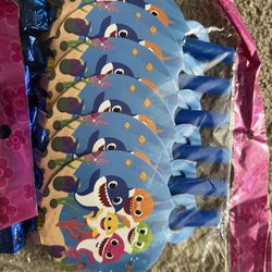 Baby Shark 12 Pice Birthday Set 