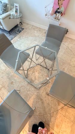 Dining table with 4 chairs