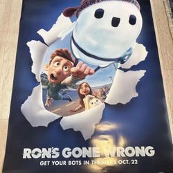 Ron’s Gone Wrong 2021 Official Movie Poster 27x40 DS Double Sided