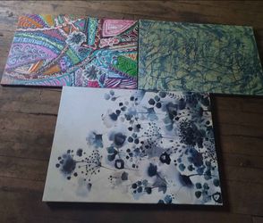 Set of 3 canvas Wall art pieces