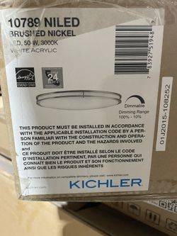 Kichler Oval Led Ceiling Mounted Light