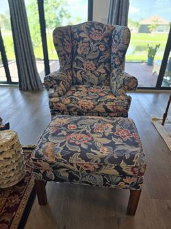 Chair with ottoman