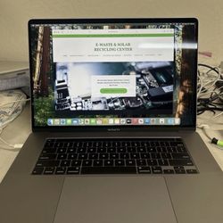 MacBook Pro 16” 64gb Ram 500gb SSD 8gb GPU