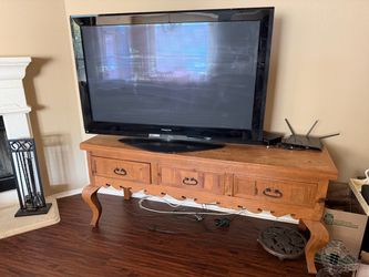 Plasma TV and Dresser
