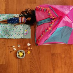 Barbie Camp Set With Doll